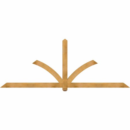 Ekena Millwork Redmond Rough Sawn Timber Gable Bracket, Western Red Cedar, 108"W x 40"H x 4"D x 4"F, 9/12 Pitch GBW108X40X0404RED00RWR